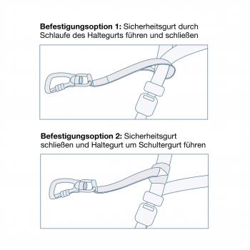 Kurgo Swivel Tether Sicherheitsgurtschlaufe Red